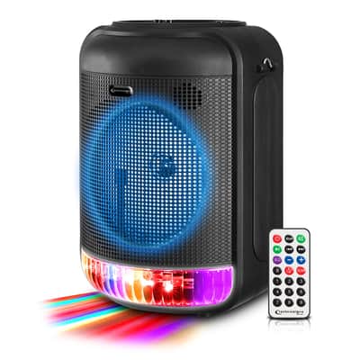Technical Pro LIT8 Portable Bluetooth Karaoke Machine System w LED+Tablet Stand image 18