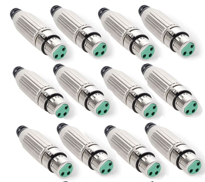 (12 PACK) SWITCHCRAFT AAA3FZ 3-Pin XLR Female Heavy Duty LO-Z Cable Mount Plug image 1