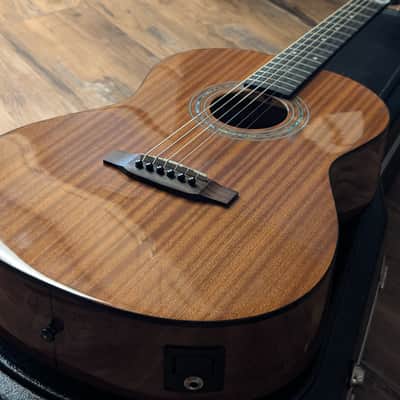 Zager Parlor E/N Easy Play Acoustic Electric Guitar 2019 W/OHSC Signed Excellent! image 7