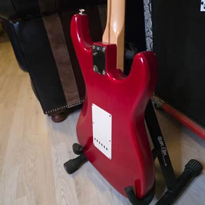 Fender Stratocaster Highway One USA LH Left Hand 2004 - Crimson Red Transparent Nitro Finish American Strat image 15