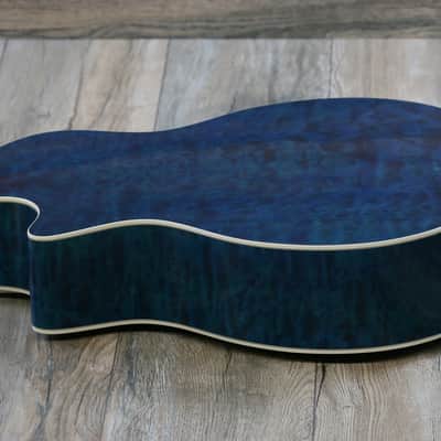 Super Clean! Taylor 614ce 2003 Koi Blue Limited Edition 5A Quilt + OHSC and candy image 16