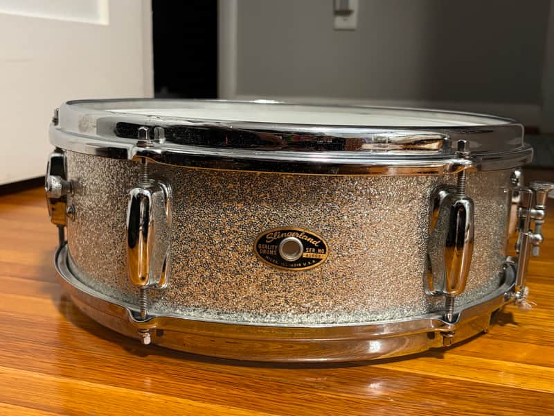 1965 Slingerland Snare Drum- Silver Sparkle image 1