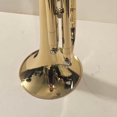 Mendini By Cecilio Bb Trumpet - Brass, Gold Trumpets w/Instrument Case, Cloth, Oil image 9