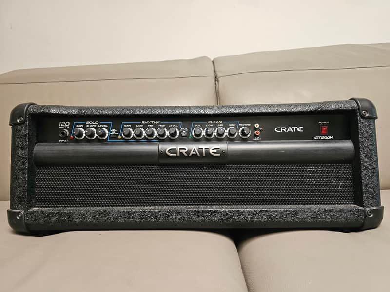 Crate GT1200H 3-Channel 120-Watt Solid State Guitar Amp Head