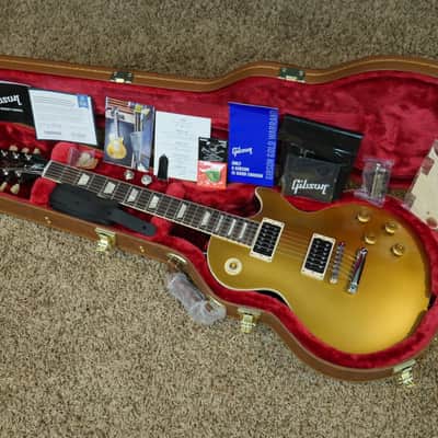 Video! LEAKED 2020 Gibson Slash 50s Les Paul Standard Darkback Goldtop "Prototype" image 1