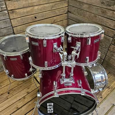 Drum Kit Remo Quadura Acousticon Includes Snare, Red USED! RKMRT160625 image 2