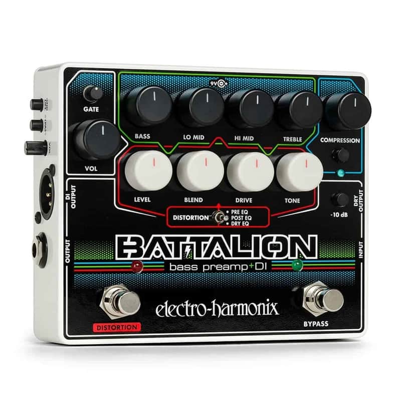 Electro-Harmonix Battalion Bass Preamp and DI Effects Pedal image 1