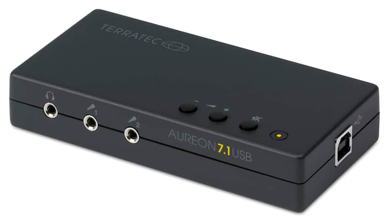 Terratec 7.1 Soundkarte, Extern Aureon 7.1 USB External Sound Card - Schwarz image 1