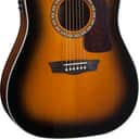 Washburn HD10SCETB-O Heritage 10 Series Acoustic Cutaway Guitar Tobacco Burst Gloss
