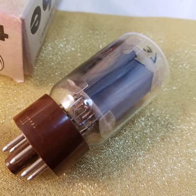 GE 0% Perfect Tight Matched Pair (2) 5881 tNOS AT1000 TESTED Vacuum Tubes Canada Smooth Plate Brown Base 6L6WGB rugged 6L6 Beam Power Tetrode 1954-1963 image 18
