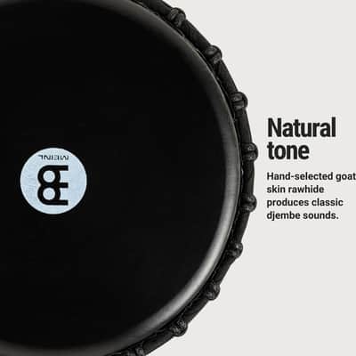 Meinl Percussion Djembe with Synthetic Shell, 10" Medium—Rope Tuned Black Goat Skin Head (PADJ4-M-G) image 4