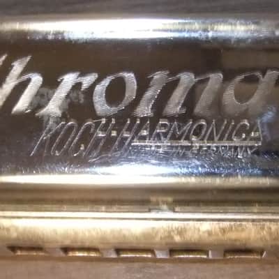 RARE, VINTAGE KOCH 10-NOTE CHROMATIC HARMONICA - GOOD, USED AND WORKING image 2