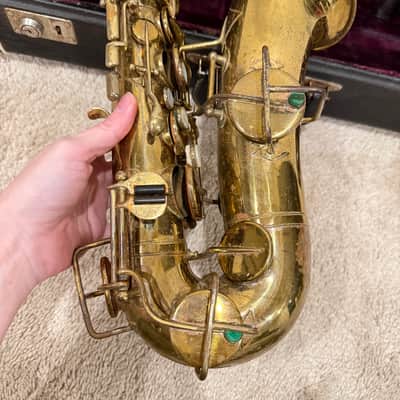 Vintage 1923 Buescher True Tone Alto Saxophone Low Pitch Elkhart-Ind. image 12