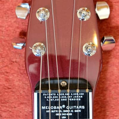 Melobar Lap Steel late LS model USA 1993-1997 - dark red metallic image 5
