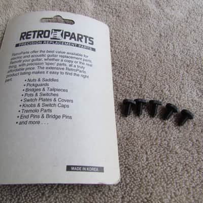 Retro Parts Fine Tuner Screws For Floyd Rose Black Package Of 5 NOS Retro Parts # RP378B image 3