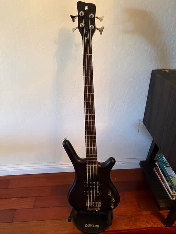 Warwick Warwick RockBass Corvette Double Buck Electric Bass 2017 - Nirvana Black Satin image 1
