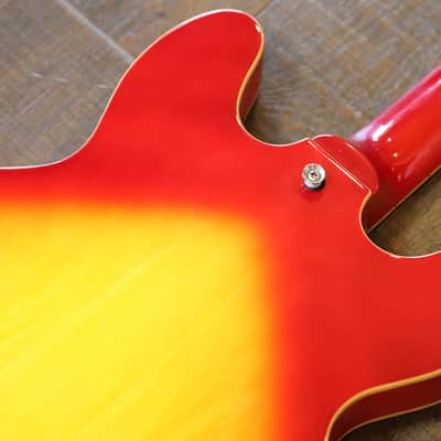 Jay Turser ES-335 Style Semi-Hollow Electric Guitar Cherry Sunburst + Gig Bag image 14