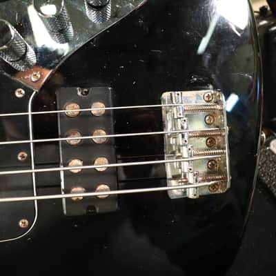 Squier Vintage Modified Jaguar Electric Active Bass Guitar Special Black image 17