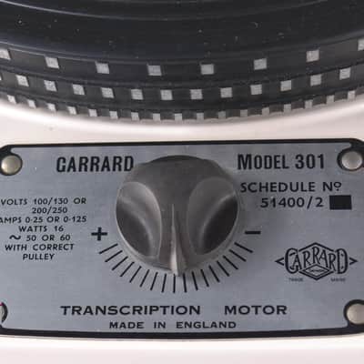 GARRARD MODEL 301 Turntable in very good condition. image 4