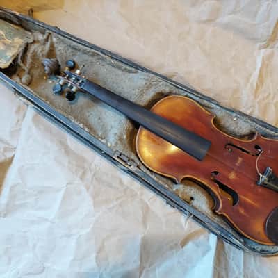 Antique Jacobus Stainer sized 4/4 violin, Austria 1695, Good, Repairs Needed image 4