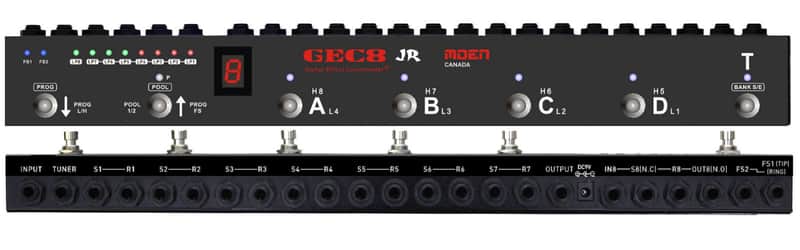 MOEN GEC8 Jr-Ver-3 NEW RELEASE 2019 Pedal Switcher Commander Guitar/Routing System AMP Sw/ing image 1