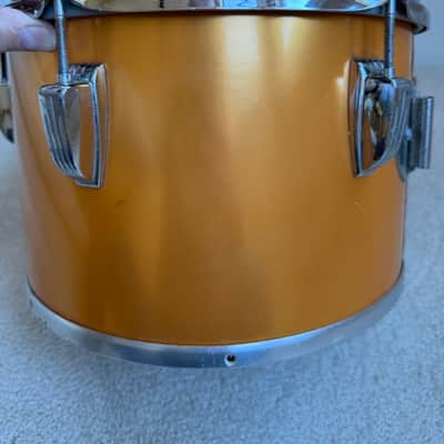 Ludwig Vintage 70s 80s Concert Tom Drum - 12” x 8” 70s - Gold Silk image 3