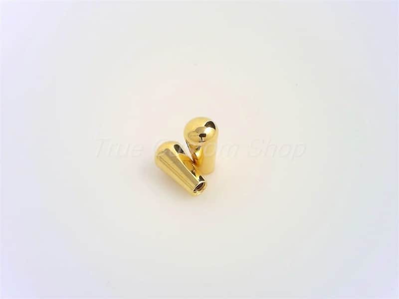 True Custom Shop® Gold Metal Metric Switch Tips for Gibson Epiphone Guitars 2pk image 1