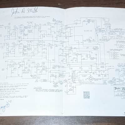 Fender 70 watt Vibrolux amp w/Reverb Schematic image 4