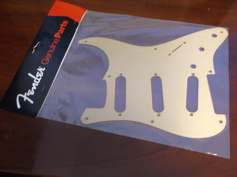 Fender '57 Strat Pickguard, S/S/S - GOLD ANODIZED, 099-2143-000 image 1