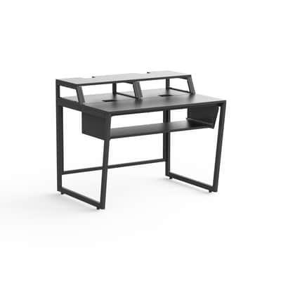 Wavebone Star Rover™ Studio Desk with Keyboard Tray - Black Finish image 7