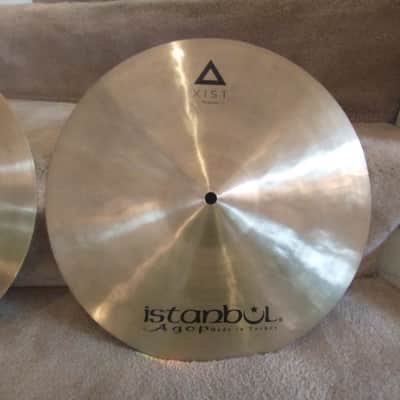 Istanbul Xist 15 inch hi hat cymbals, 1088/1282 grams excellent condition! image 3