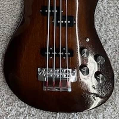 1982 Martin EB-28 Fretless Bass in Sunburst finish with hardshell case -Gorgeous image 1