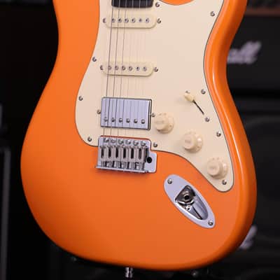 Dhatarattha DST HSS Bright Orange – Roasted Maple Neck, Stainless Steel Frets image 5