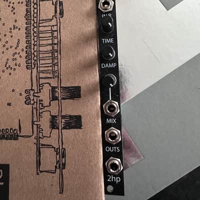 2hp VERB AND Lo-Fi Eurorack Audio Processing Modules (Black) image 6