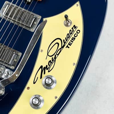 Teisco MQ-56 May Queen Reissue 1999 - Navy Blue image 6