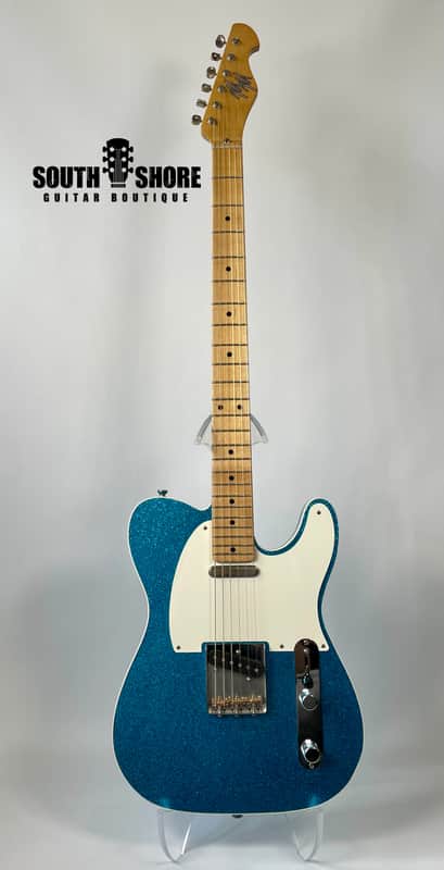 Mario Guitars 2021 Baritone T-Style Blue Metallic finish NEW (Authorized Dealer) image 1