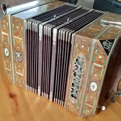 Scheffler Map Haustein Concertina Accordion (23+28 = 51 Buttons) with Carry Case image 7