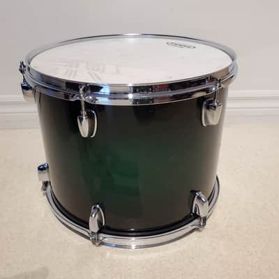 Mapex M 14"x11"inch Tom Drum W/Mount - Lacquered Green Fade - Gorgeous Clean A+ image 4