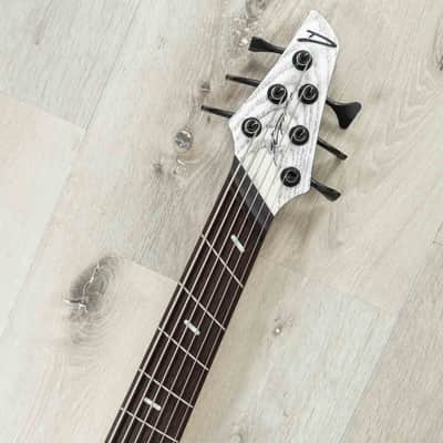 Dingwall Custom Shop Z3 Multi-Scale 6-String Bass, Wenge Fretboard, White with Black Ceruse image 9
