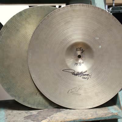 1960s Paiste 14" Formula 602 Hi-Hats 998/1038g - Cymbal Craftsman Modified image 4