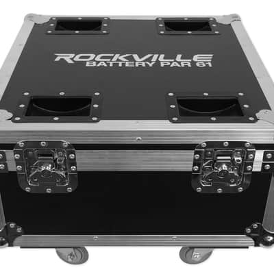 Rockville BATTERY PAR PACK 61 V2 White 8) Rechargeable Wash Lights+Charging Case image 7