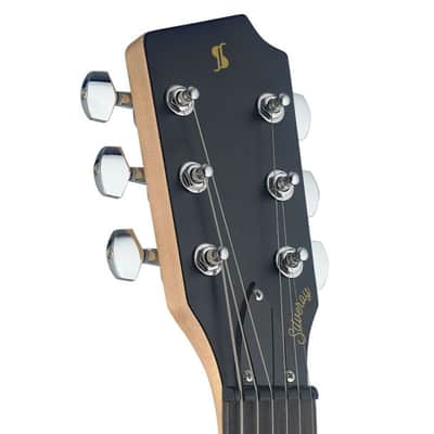 Stagg SVY CST BK Silveray Series Custom Model Solid Alder Body Maple Neck 6-String Electric Guitar image 7