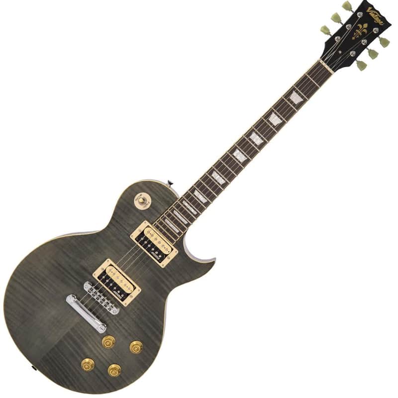 Vintage Vintage V100T ReIssued Series Electric Guitar ~ Flamed...