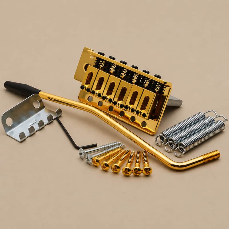 6-String Guitar Tremolo Bridge Saddle Tailpiece for Stratocaster ST SQ Electric Guitar – Replacement Bridge Hardware & Accessories image 1