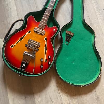 Fender Coronado II with Maple Fretboard 1966 - 1972 - Sunburst image 6