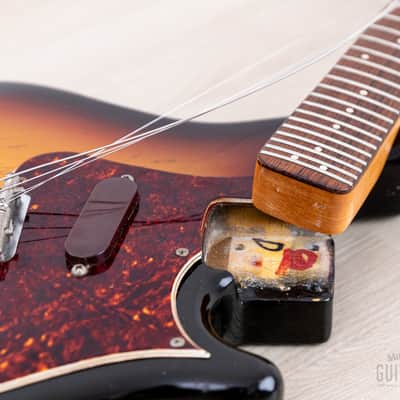 1966 Fender Mandocaster Vintage Electric Mandolin Sunburst, 100% Original w/ Case image 15