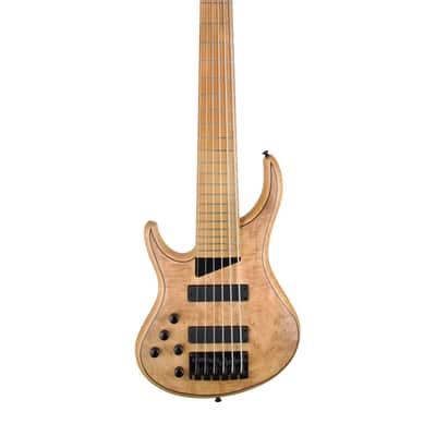 MTD Kingston Z6 Left Handed Roasted Maple Fingerboard, Natural Maple Burl Matte image 2