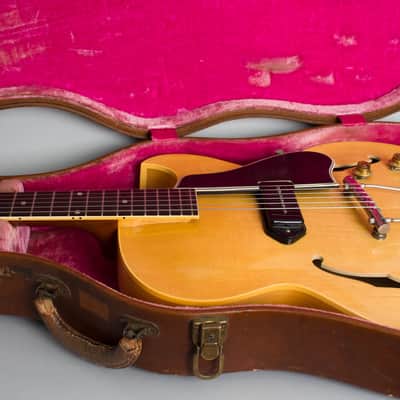 Gibson ES-225TN Thinline Hollow Body Electric Guitar (1957), ser. #U389-18, original brown hard shell case. image 14