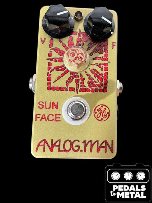Analogman Sun Face GE Germanium Fuzz with Sun Dial Knob 2015 - 2021 - Gold X16798 image 1