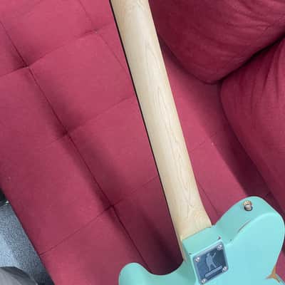 Slick SL50 T-Style Electric Guitar - Aged Surf Green image 12